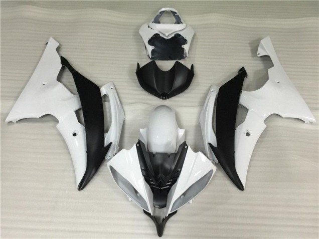 Carénages & Carrosserie Yamaha R6 2008-2016 - Blanc Noir Carénages & Carrosserie Yamaha R6 2008-2016 - Blanc Noir