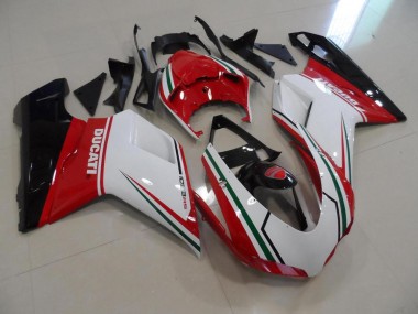 Carénages Ducati 848 1098 1198 2007-2014 - Rouge Blanc