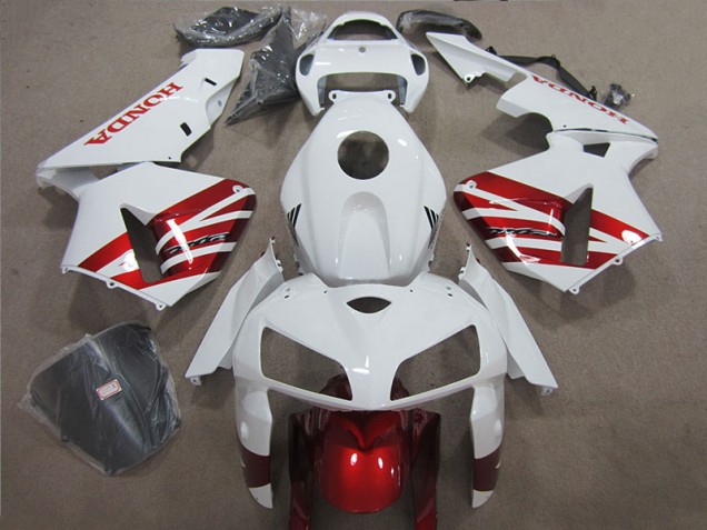 Carénages Honda CBR 1000 RR 2004-2005 - Blanc Rouge Noir