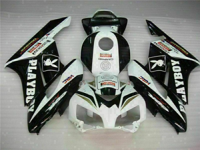 Carénages Honda CBR 1000 RR 2004-2005 - Noir Blanc Carénages Honda CBR 1000 RR 2004-2005 - Noir Blanc