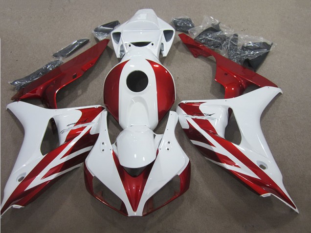 Carénages Honda CBR 1000 RR 2006-2007 - Rouge Blanc Carénages Honda CBR 1000 RR 2006-2007 - Rouge Blanc
