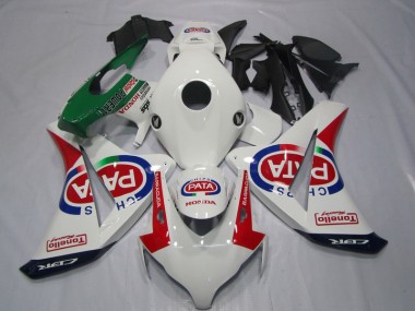Carénages Honda CBR 1000 RR 2008-2011 - Blanc Rouge PATA