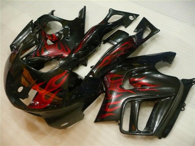 Carénages Honda CBR 600 F3 1995-1998 - Noir Rouge Flamme