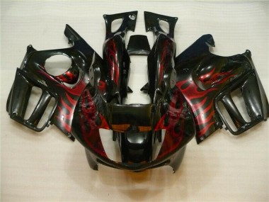 Carénages Honda CBR 600 F3 1995-1998 - Noir Rouge Flamme