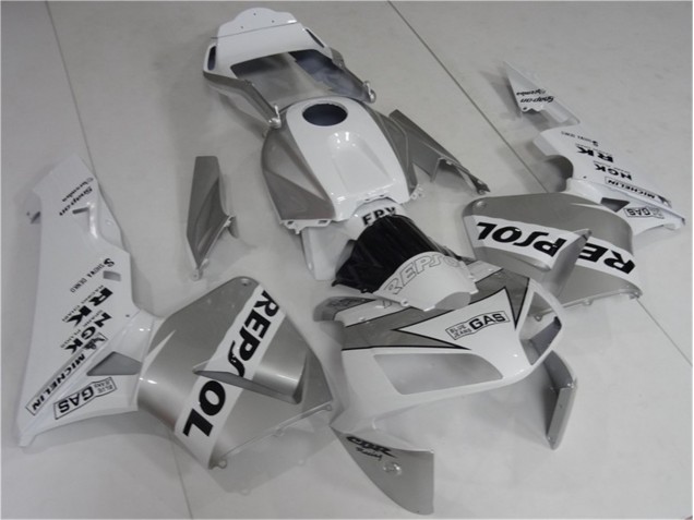 Carénages Honda CBR 600 RR 2003-2004 - Argent Blanc Noir Repsol