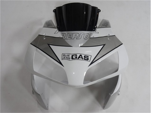 Carénages Honda CBR 600 RR 2003-2004 - Argent Blanc Noir Repsol