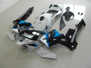 Carénages Honda CBR 600 RR 2003-2004 - Blanc Noir Bleu