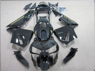 Carénages Honda CBR 600 RR 2003-2004 - Noir Or Décalque