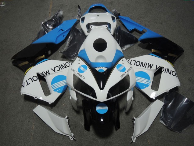 Carénages Honda CBR 600 RR 2005-2006 - Blanc Bleu Konica Minolta Carénages Honda CBR 600 RR 2005-2006 - Blanc Bleu Konica Minolta