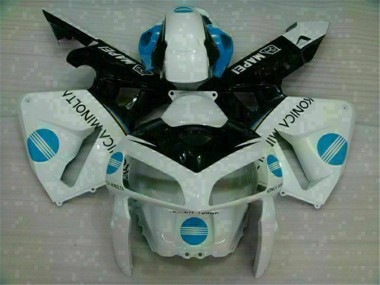 Carénages Honda CBR 600 RR 2005-2006 - Blanc Bleu
