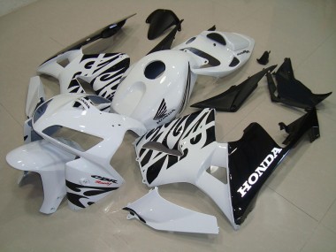 Carénages Honda CBR 600 RR 2005-2006 - Blanc Noir