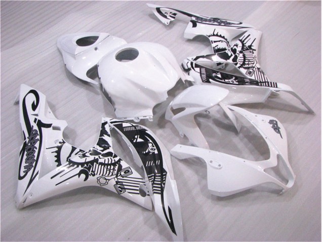 Carénages Honda CBR 600 RR 2007-2008 - Noir Blanc Carénages Honda CBR 600 RR 2007-2008 - Noir Blanc
