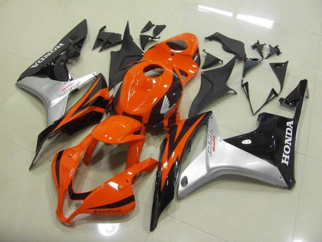 Carénages Honda CBR 600 RR 2007-2008 - Orange Argent Noir Carénages Honda CBR 600 RR 2007-2008 - Orange Argent Noir