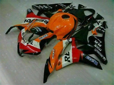 Carénages Honda CBR 600 RR 2007-2008 - Orange Noir Repsol