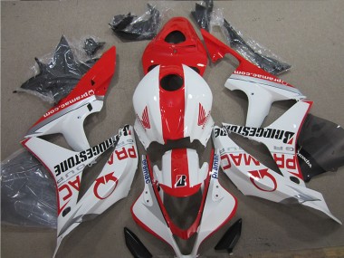 Carénages Honda CBR 600 RR 2007-2008 - Rouge Blanc