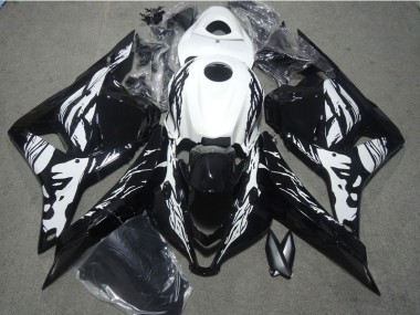 Carénages Honda CBR 600 RR 2009-2012 - Noir Blanc