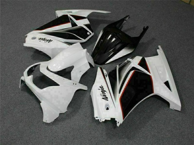 Carénages Kawasaki EX250 2008-2012 - Blanc Noir Ninja Carénages Kawasaki EX250 2008-2012 - Blanc Noir Ninja