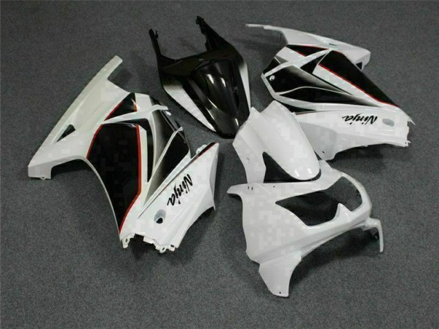 Carénages Kawasaki EX250 2008-2012 - Blanc Noir Ninja Carénages Kawasaki EX250 2008-2012 - Blanc Noir Ninja