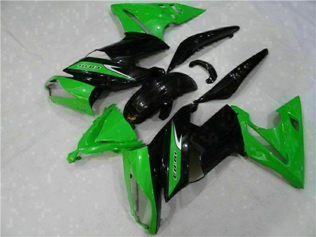 Carénages Kawasaki EX650 2006-2008 - Vert Noir Carénages Kawasaki EX650 2006-2008 - Vert Noir