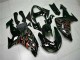 Carénages Kawasaki ZX10R 2006-2007 - Noir Rouge Flamme Carénages Kawasaki ZX10R 2006-2007 - Noir Rouge Flamme