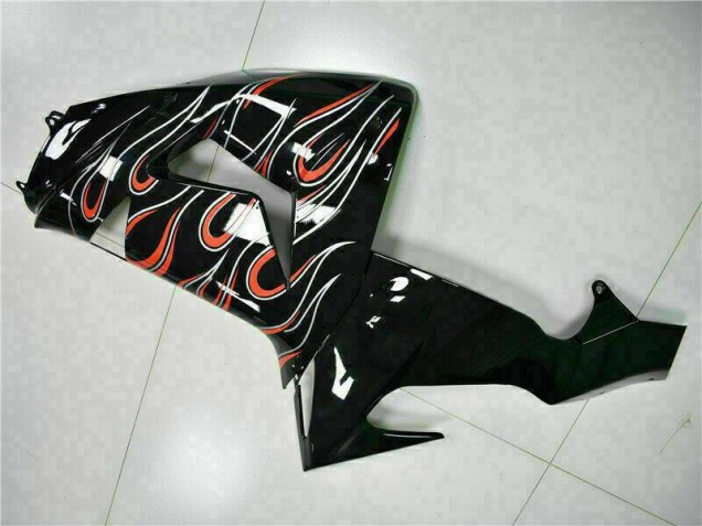 Carénages Kawasaki ZX10R 2006-2007 - Noir Rouge Flamme Carénages Kawasaki ZX10R 2006-2007 - Noir Rouge Flamme