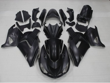 Carénages Kawasaki ZX14R ZZR 1400 2006-2011 - Noir Mat