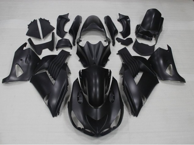 Carénages Kawasaki ZX14R ZZR 1400 2006-2011 - Noir Mat Carénages Kawasaki ZX14R ZZR 1400 2006-2011 - Noir Mat