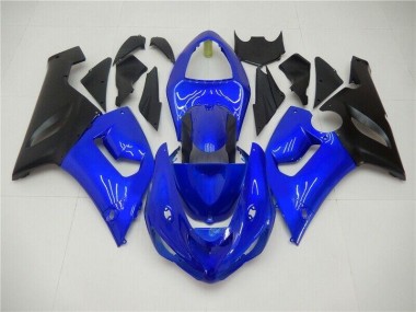 Carénages Kawasaki ZX6R 2005-2006 - Bleu