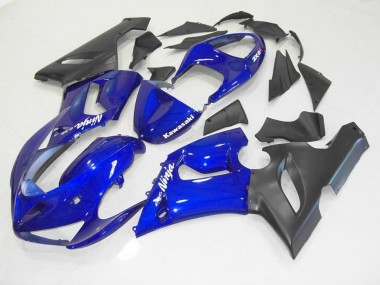 Carénages Kawasaki ZX6R 2005-2006 - Bleu Noir