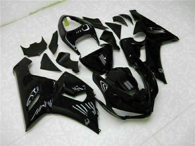 Carénages Kawasaki ZX6R 2005-2006 - Noir Brillant Carénages Kawasaki ZX6R 2005-2006 - Noir Brillant