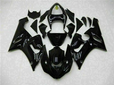 Carénages Kawasaki ZX6R 2005-2006 - Noir Brillant