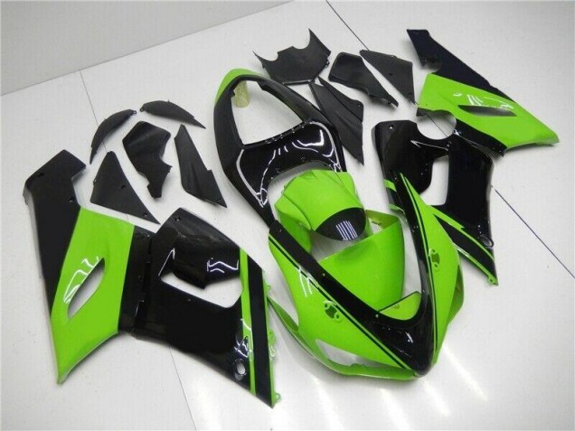 Carénages Kawasaki ZX6R 2005-2006 - Vert Noir Carénages Kawasaki ZX6R 2005-2006 - Vert Noir