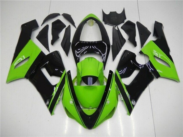 Carénages Kawasaki ZX6R 2005-2006 - Vert Noir Carénages Kawasaki ZX6R 2005-2006 - Vert Noir