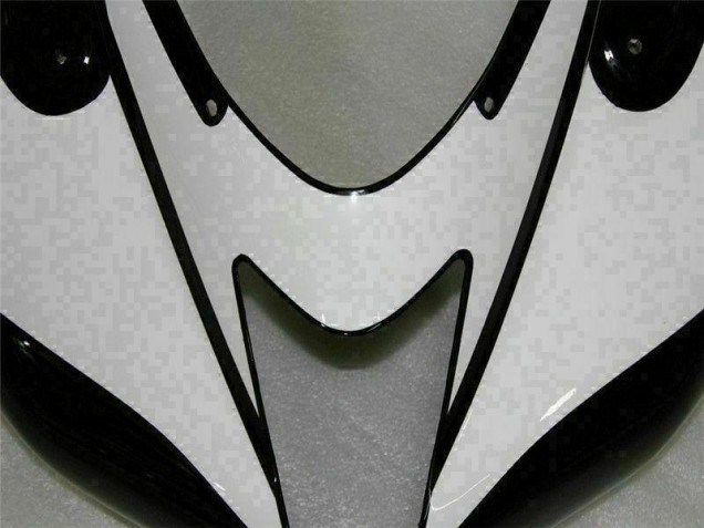 Carénages Kawasaki ZX6R 2007-2008 - Noir Blanc Carénages Kawasaki ZX6R 2007-2008 - Noir Blanc