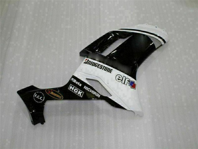 Carénages Kawasaki ZX6R 2007-2008 - Noir Blanc Carénages Kawasaki ZX6R 2007-2008 - Noir Blanc