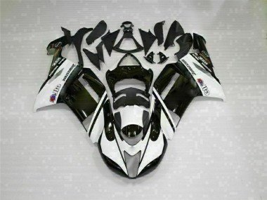 Carénages Kawasaki ZX6R 2007-2008 - Noir Blanc