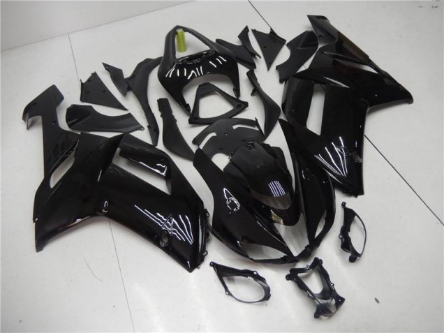 Carénages Kawasaki ZX6R 2007-2008 - Noir Brillant Carénages Kawasaki ZX6R 2007-2008 - Noir Brillant