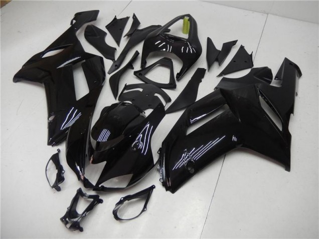 Carénages Kawasaki ZX6R 2007-2008 - Noir Brillant Carénages Kawasaki ZX6R 2007-2008 - Noir Brillant