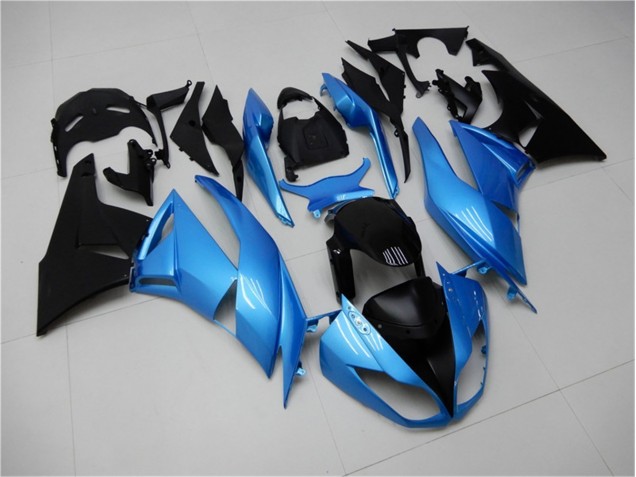 Carénages Kawasaki ZX6R 2009-2012 - Bleu Noir Carénages Kawasaki ZX6R 2009-2012 - Bleu Noir
