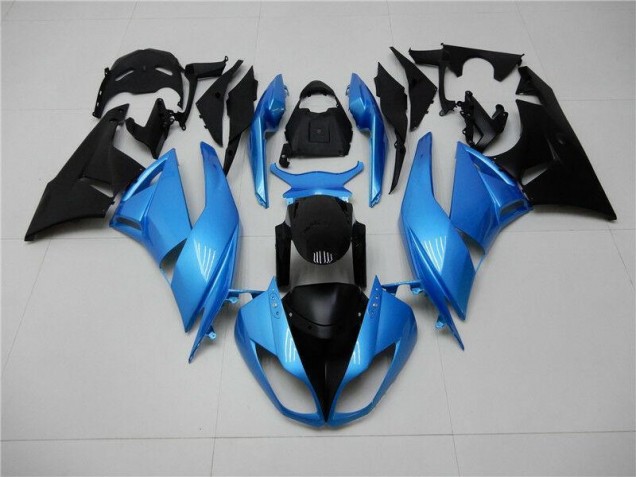 Carénages Kawasaki ZX6R 2009-2012 - Bleu Noir Carénages Kawasaki ZX6R 2009-2012 - Bleu Noir