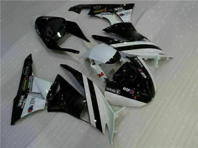 Carénages Kawasaki ZX6R 2009-2012 - Noir Blanc 3M Touch4 Carénages Kawasaki ZX6R 2009-2012 - Noir Blanc 3M Touch4