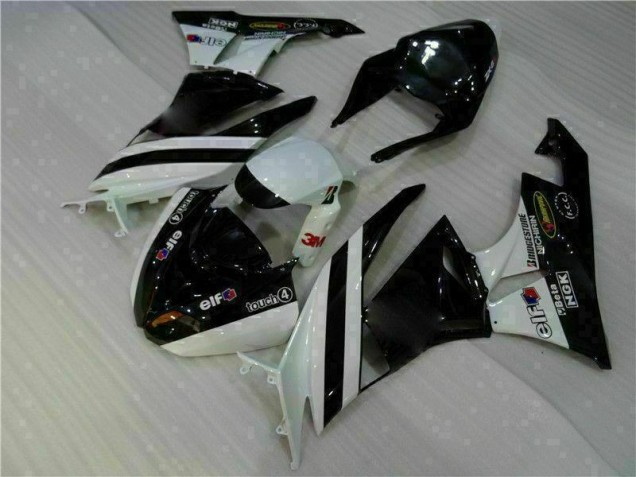 Carénages Kawasaki ZX6R 2009-2012 - Noir Blanc 3M Touch4 Carénages Kawasaki ZX6R 2009-2012 - Noir Blanc 3M Touch4