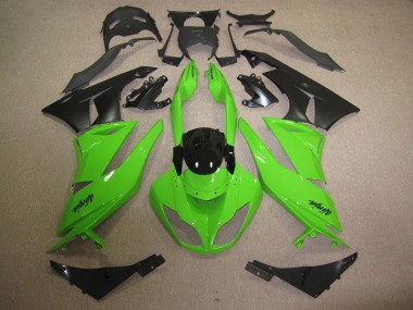 Carénages Kawasaki ZX6R 2009-2012 - Noir Vert