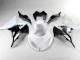 Carénages Kawasaki ZX6R 2013-2018 - Blanc Noir Carénages Kawasaki ZX6R 2013-2018 - Blanc Noir