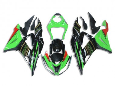 Carénages Kawasaki ZX6R 2013-2018 - Vert Noir