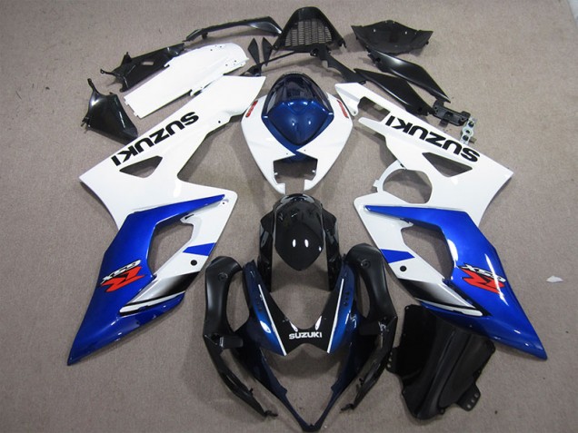 Carénages Suzuki GSXR 1000 K5 2005-2006 - Blanc Bleu Carénages Suzuki GSXR 1000 K5 2005-2006 - Blanc Bleu