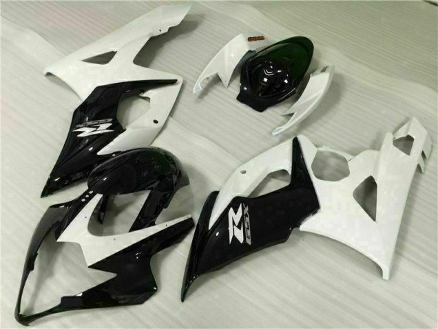 Carénages Suzuki GSXR 1000 K5 2005-2006 - Blanc Noir Carénages Suzuki GSXR 1000 K5 2005-2006 - Blanc Noir