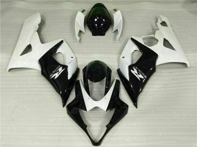 Carénages Suzuki GSXR 1000 K5 2005-2006 - Blanc Noir Carénages Suzuki GSXR 1000 K5 2005-2006 - Blanc Noir