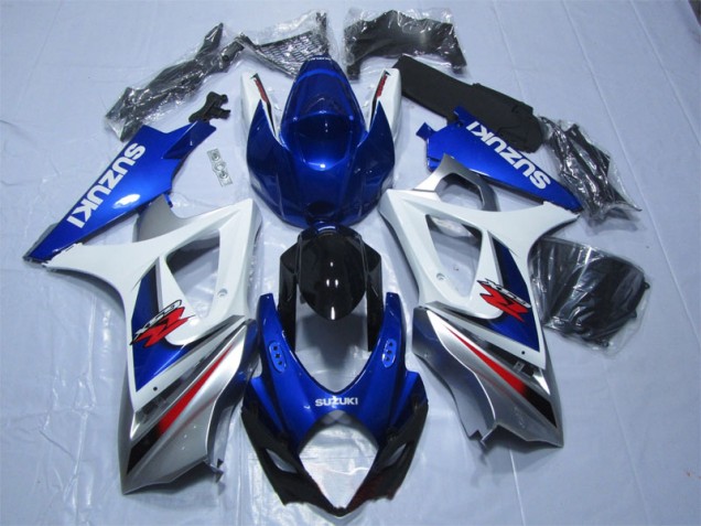 Carénages Suzuki GSXR 1000 K7 2007-2008 - Bleu Blanc Carénages Suzuki GSXR 1000 K7 2007-2008 - Bleu Blanc