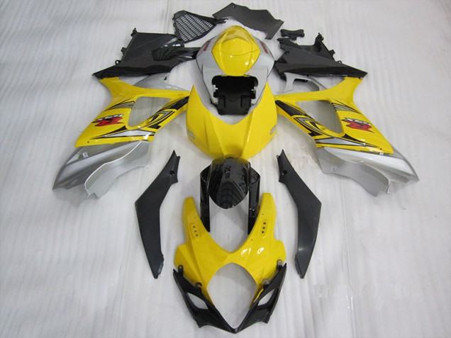 Carénages Suzuki GSXR 1000 K7 2007-2008 - Jaune Noir Carénages Suzuki GSXR 1000 K7 2007-2008 - Jaune Noir